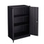 Armoire de rangement en métal avec portes verrouillables et tablette réglable