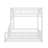 Metal Full XL Over Queen Bunk Bed With Ladder And Safety Guardrails-116489198