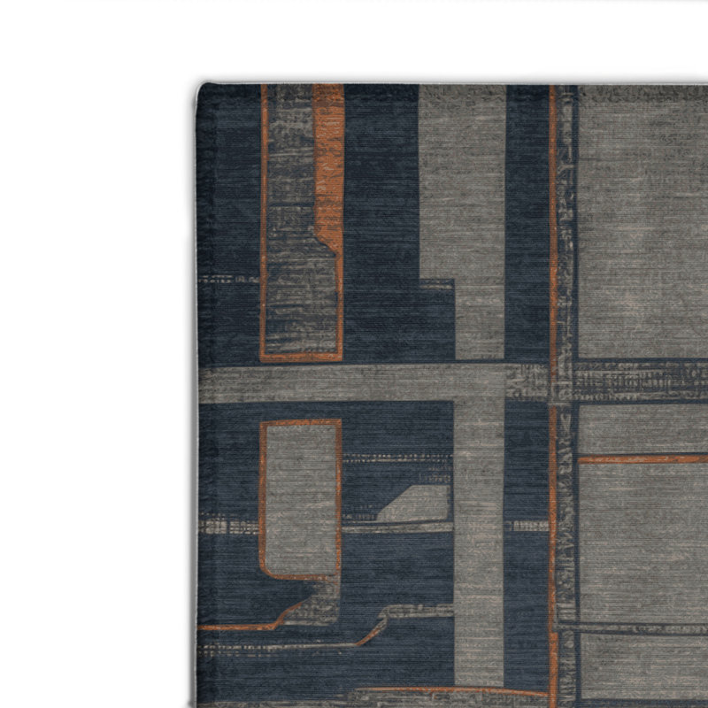 Tapis turc intérieur et extérieur gris, Rectangulaire 2 pi x 3 pi