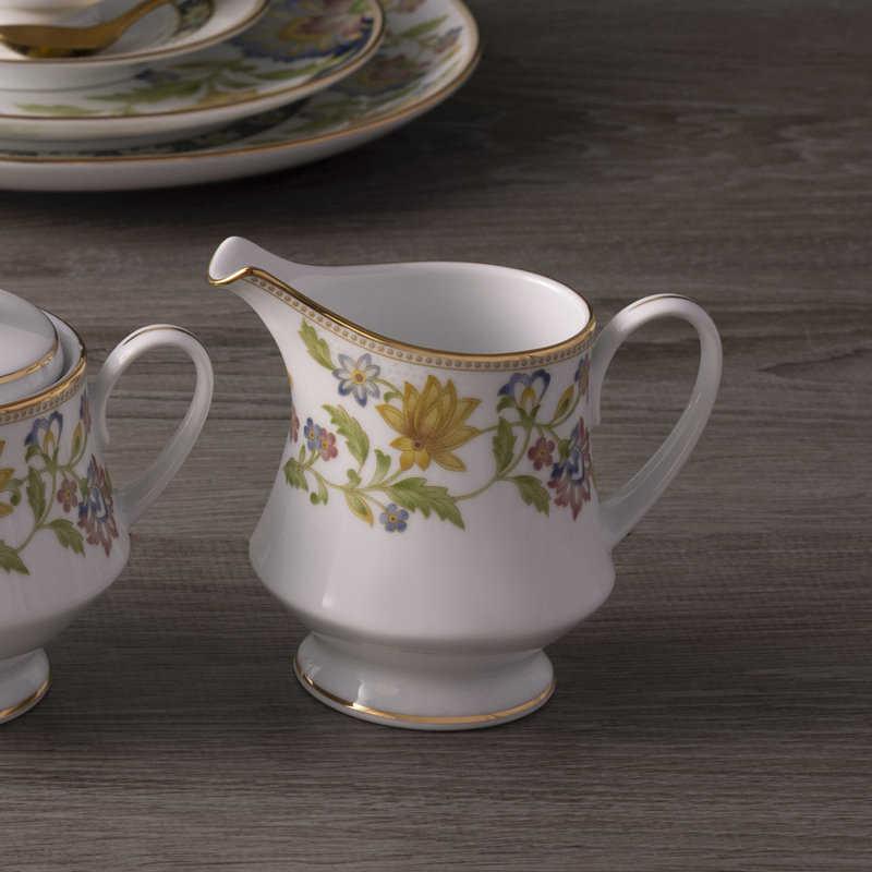 Noritake Tusker Garden Sugar & Creamer Set