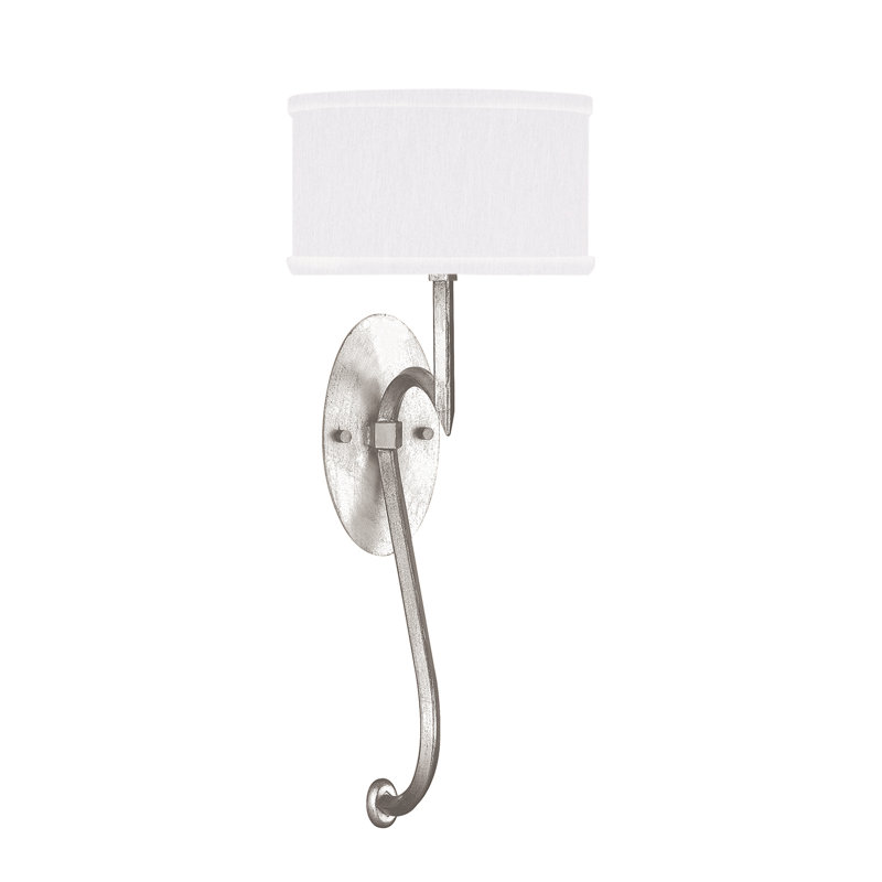 Allegretto 1 - Light Armed Sconce, Silver, White