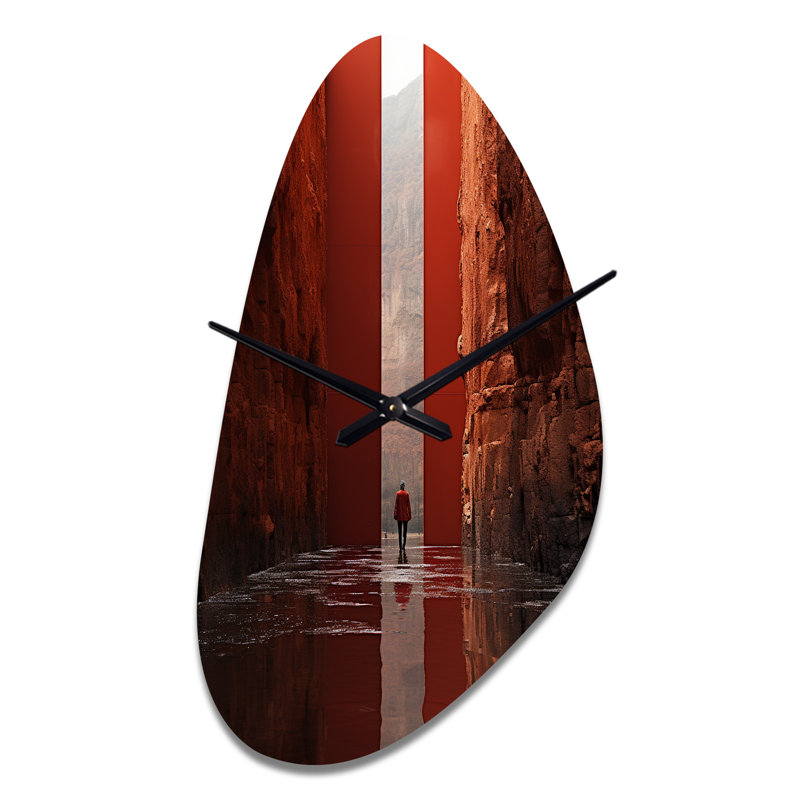 Horloge murale en métal Liebel, Moyenne