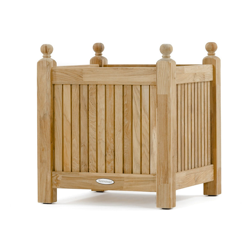 Westminster Teak Double Planter Bench Set