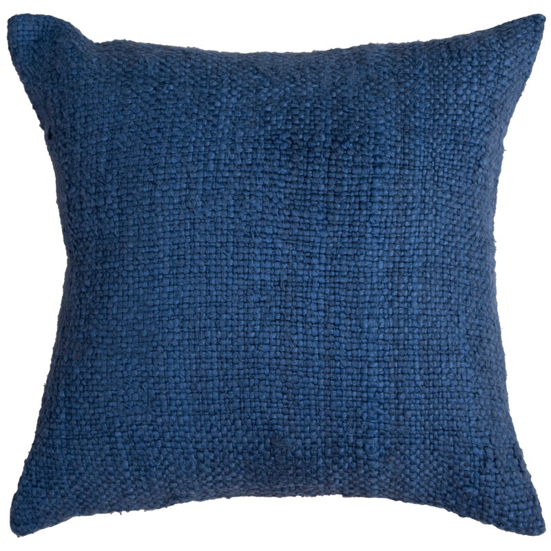 Coussin décoratif en coton, Bleu