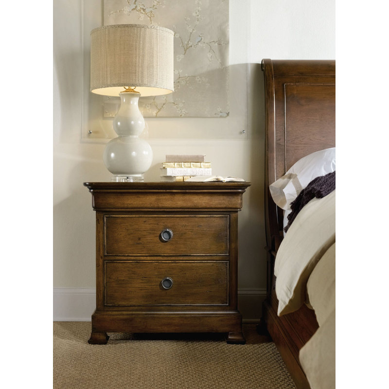 Archivist 2 - Drawer Nightstand in Dark Wood