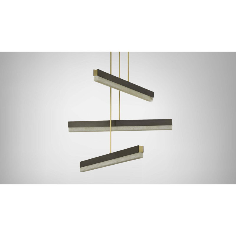Artes 3 - Light LED Chandelier, Bronze