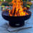 Harrogate Steel Wood Burning Fire Pit-1640684183