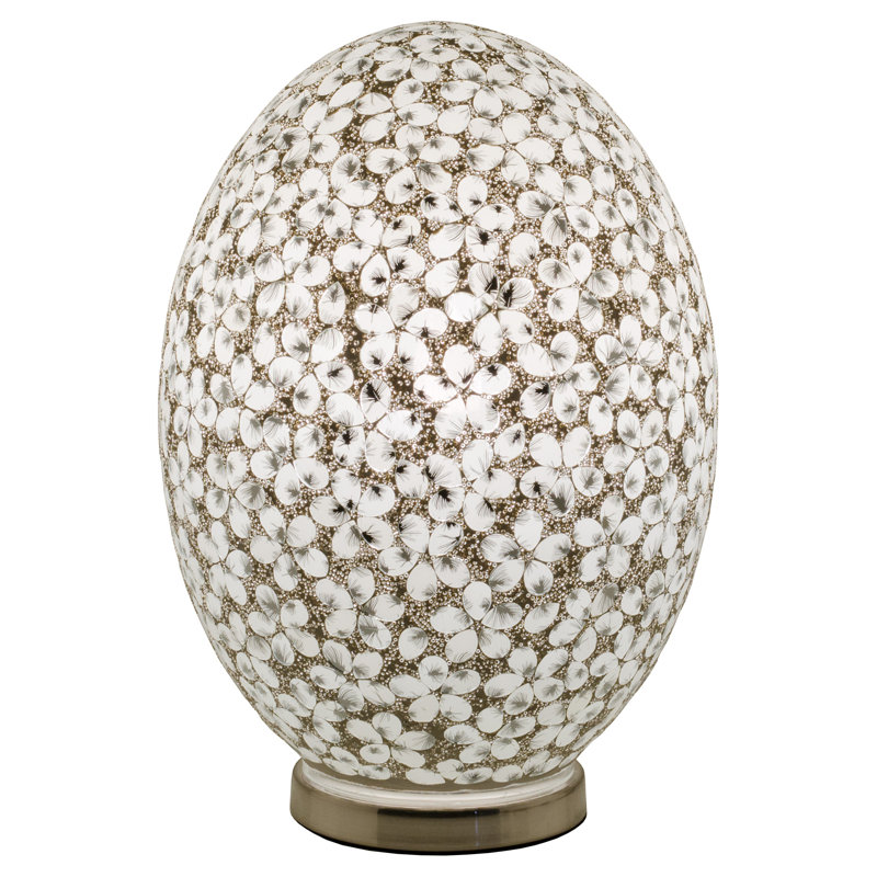 Hanstrom Metal Novelty Lamp, White/Brown