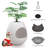 Hidden Cat Litter Box Enclosure with Decorative Planter/Cat House with Replacement Cat Litter Pad,  Bags, Scoop-1968609234