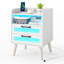 45cm W Manufactured Wood Bedside Table