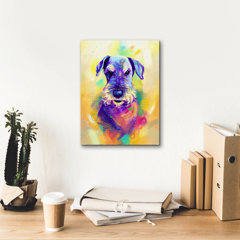 «Pop Art Schnauzer» par Furbaby Affiliates, H 16 po x l 12 po