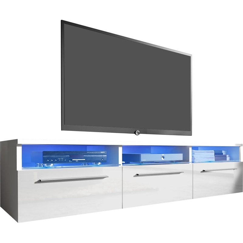 Baston Unfinished TV Stand for TVs up to 60", White