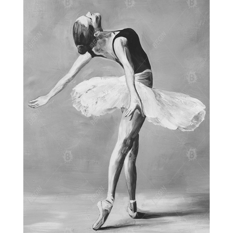 Classic Ballet Dancer Print On Canvas