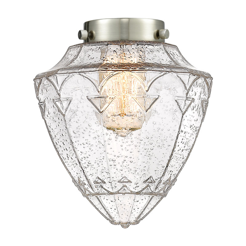 Balle - 3 lumières - 20 po - Nickel poli - Tige suspendue - Lustre