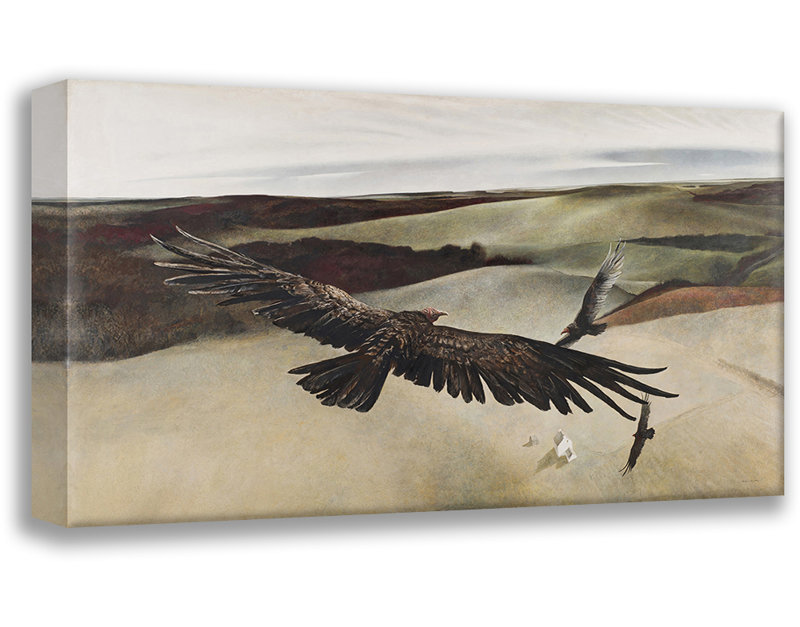 Toile tendue Soaring par Andrew Wyeth, H 13 po x l 18 po
