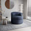 Fauteuil demi-tonneau pivotant en lin 83,82 cm Caner-1139455268