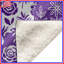 Couvertures mauves à motif floral-127457611