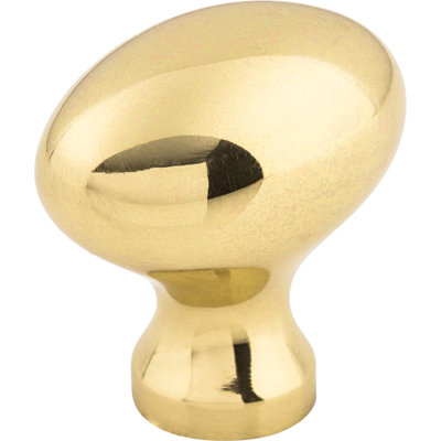 Egg 1 1/4" Length Oval Knob