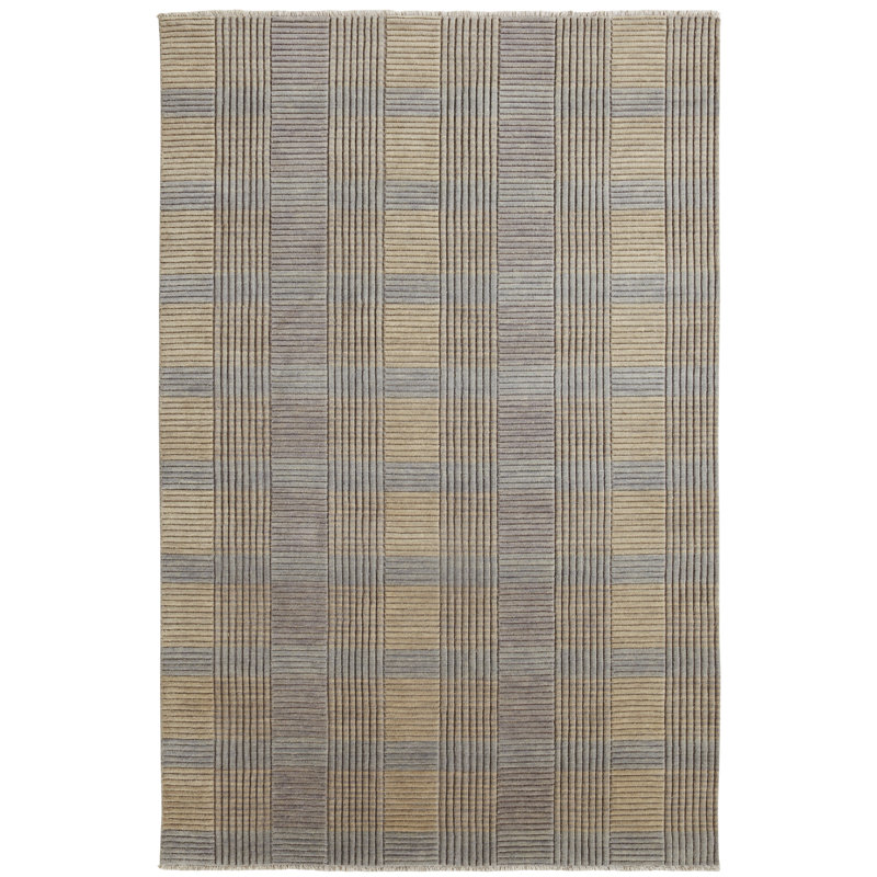 Tapis multicolore en laine touffeté à la main Massengale, Rectangle 2 pi x 4 pi