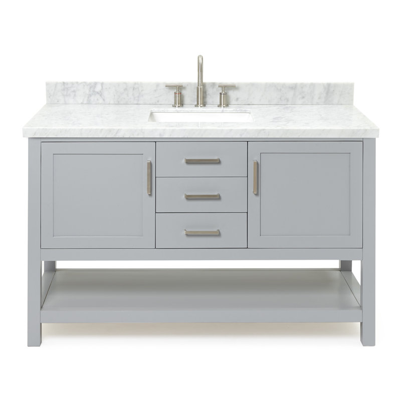 Bayhill 55'' W Single Vanity, Gray