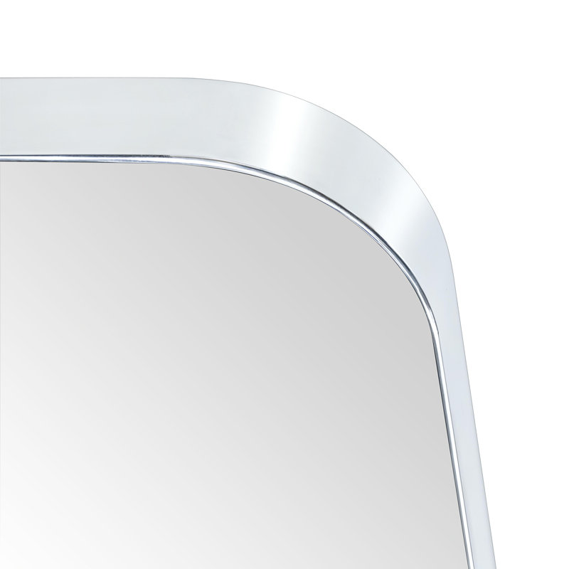 Miroir de salle de bain Javeion, Chrome chrome, 30 po x 20 po