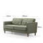 Floman Button-Tufted Upholstered Sofa with Foam Cushions and Sturdy Frame