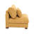 Maelina Upholstered Orange Corduroy Armless Chair with Pillow Back, Single Chair Module Part For Sectional Sofa-107627210