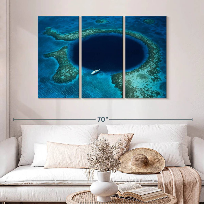 Sebbie Belize Great Blue Hole, H 32 po x l 50 po