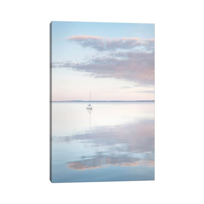 Sailboat In Bellingham Bay II by Alan Majchrowicz - Wrapped Canvas Print