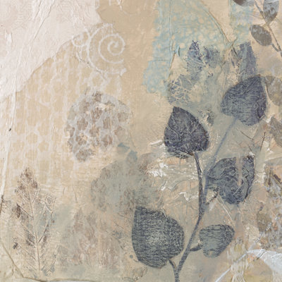 Nature Abstract Collage - Wrapped Canvas Painting