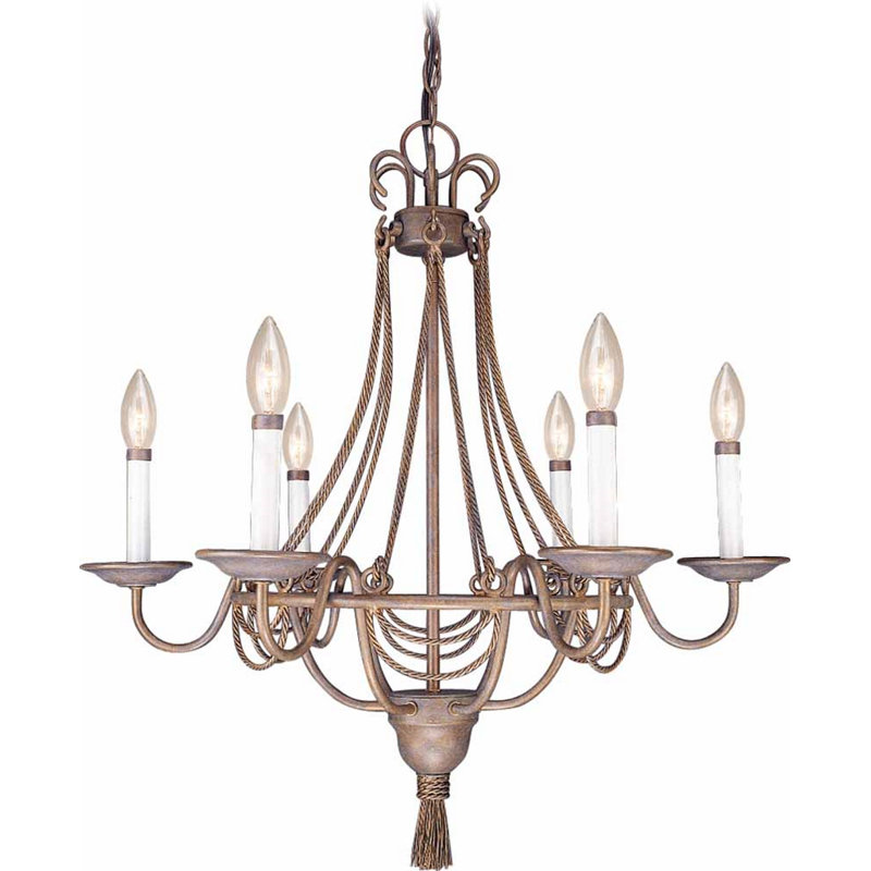 Lustre candélabre suspendu à 6 lumières Kalle