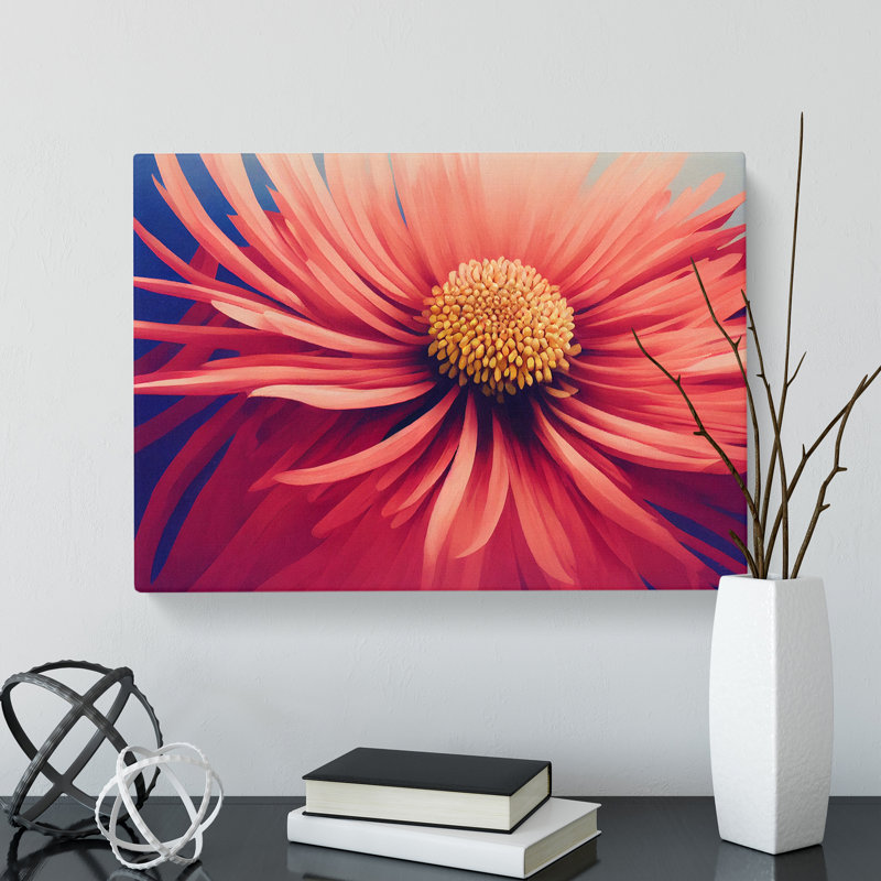 Chrysanthemum Flower Vol.1 - Wrapped Canvas, 50cm H x 76cm W x 3cm D
