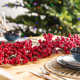 3-Piece 6Ft Christmas Red Berries Garland Set And 25"D Christmas Red Berries Wreath