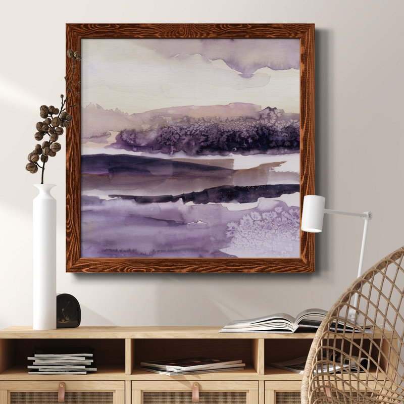 Villa Umbra IV - Peinture sur toile encadrée, Érable, H 27,5 po x l 27,5 po x P 1,5 po