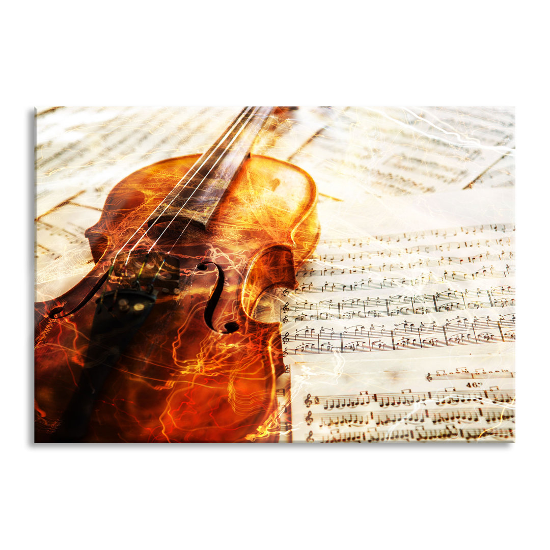 Glasbild "Violin"