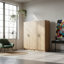 Armoire de rangement tout usage en chêne (ensemble de 2 pièces)-988943854