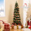  Arbre de Noël artificiel illuminé 7 pi avec 791 branches et lumières DEL blanc chaud