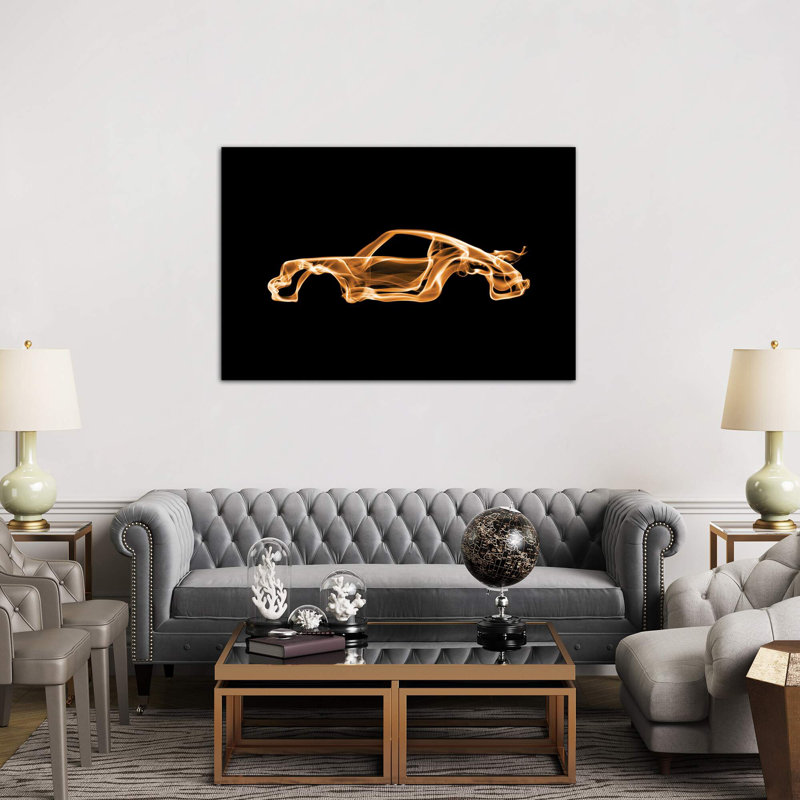 Porsche 911 Turbo 1 Piece Wall Art on Canvas, 101.6 cm H x 66.04 cm W, Classic Wood Framed