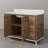 Brookhn 48 In. Single sink Whitebrook Quartz Countertop Bath Vanity in Lustrous Walnut