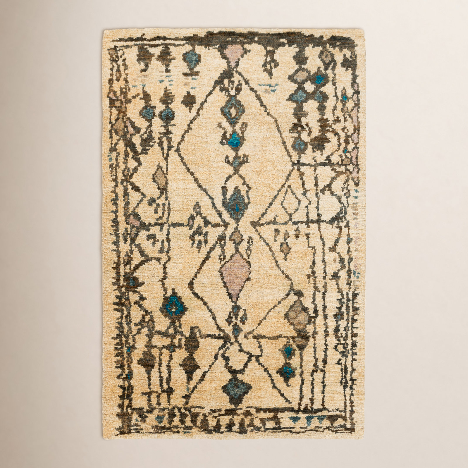 Semele Brown Hand-Knotted Jute Rug, Rectangle 9' x 13'