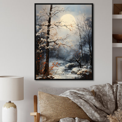 Moonlit Shadows In Winter sur toile