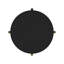 Table d'appoint ronde avec tablette de rangement, noir-880010827