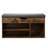 Entryway Shoe Bench, 31.7 x 12.0 x 17.5 Inch Shoe Storage Organizer with Lift Top Storage Space, 300lbs Bench with Cushion Seat and 3 Cabinets for Hallway, Living Room, Bedroom, Brown + Black
