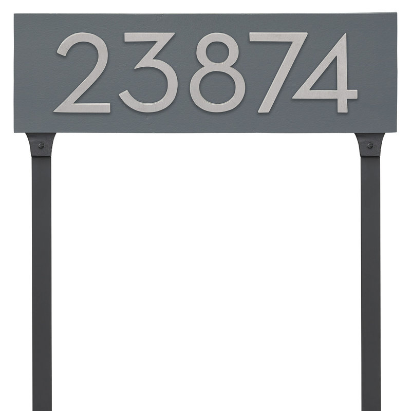 Rectangle Lawn Insert, Gray/Brushed Aluminum, Yes