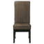 Chaise de salle à manger rembourrée Gisel chocolat-107168774