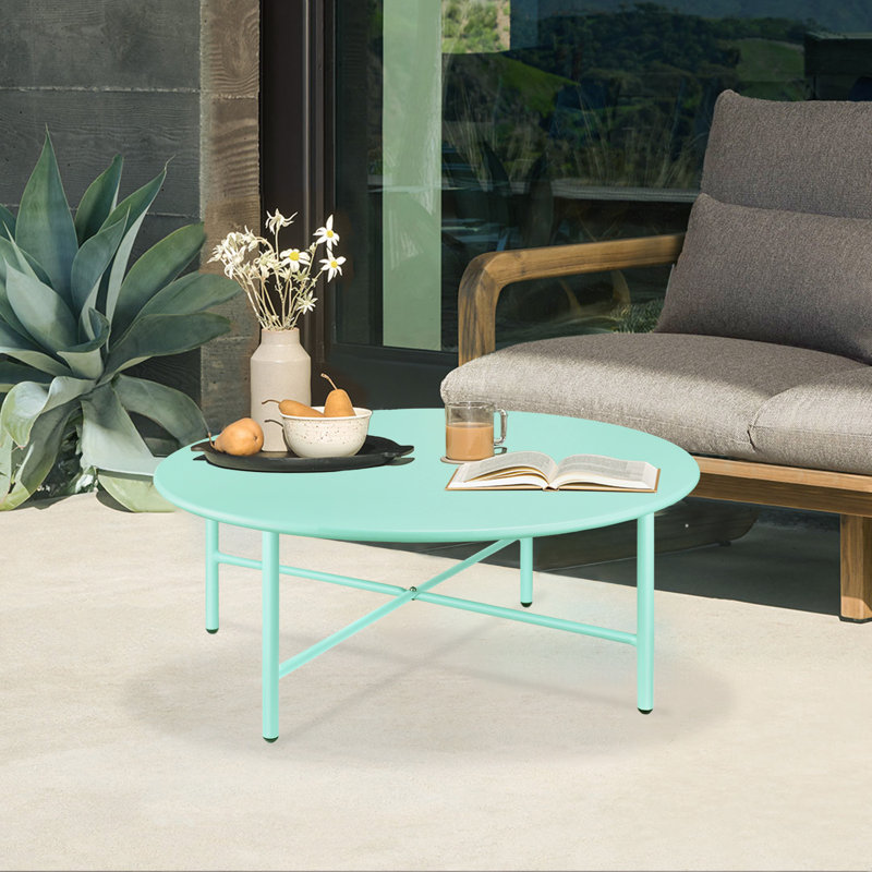 Table basse Callianna, Vert, H 13,4 po x L 27,5 po x l 27,5 po