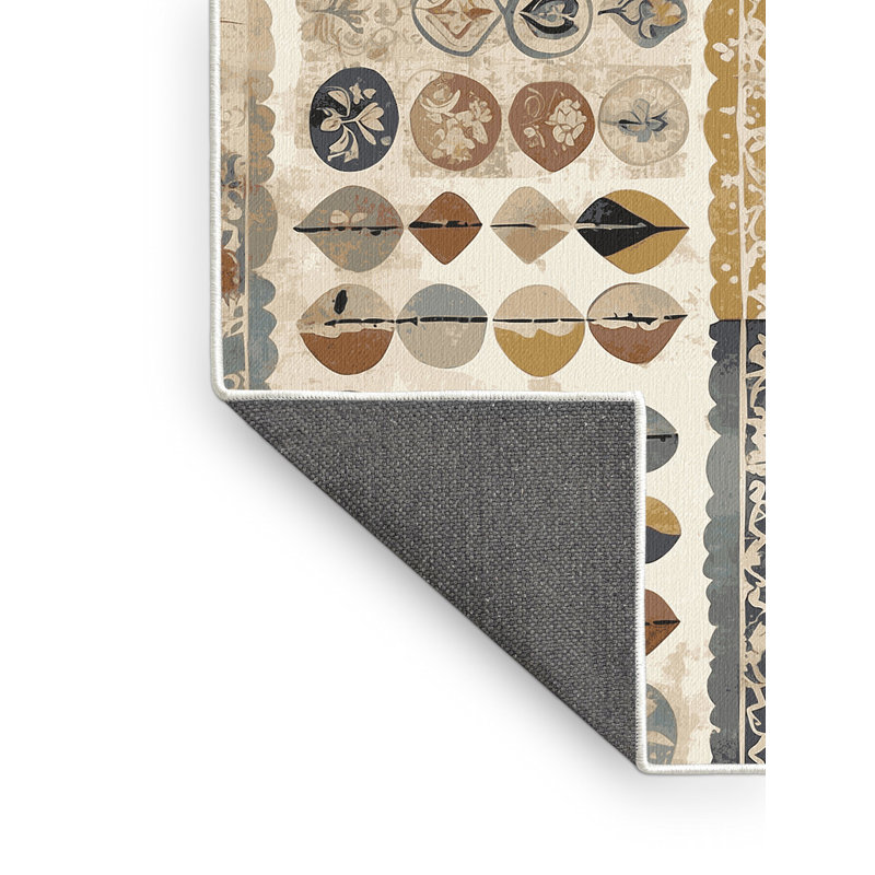 Retro Ripple Rug, Round 4'