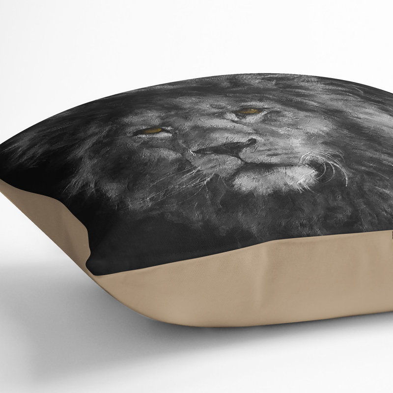 Square Throw Cushion, 40cm H x 40cm W x 15cm D, Stone