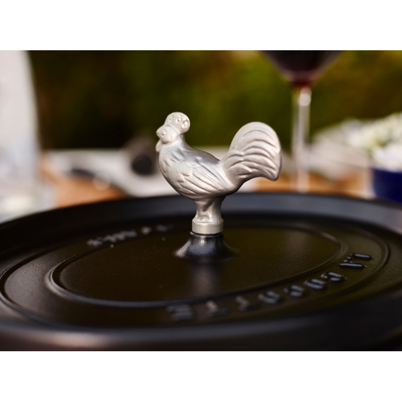 STAUB Stainless Steel Cocotte Knob, Chicken, Rooster