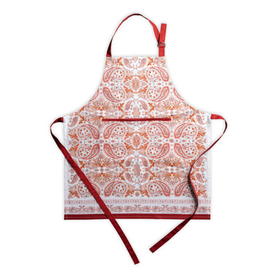 Maison d'Hermine  Orient 100% Cotton Apron - 27.5" x 31.5"